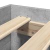vidaXL Bettgestell Betongrau 100x200 cm Holzwerkstoff