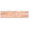 vidaXL Wandregal Hellbraun 200x50x(2-4) cm Massivholz Eiche Behandelt