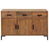vidaXL Sideboard Braun 110x35x70 cm Massivholz Kiefer