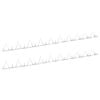 vidaXL Zackenleiste &Uuml;bersteigschutz 2 Stk. Stahl 1 m