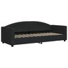 vidaXL Tagesbett Ausziehbar Schwarz 80x200 cm Stoff