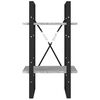 vidaXL B&uuml;cherregal 2 F&auml;cher Grau Sonoma 40x30x70 cm Holzwerkstoff