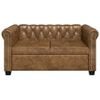 vidaXL Chesterfield-Sofas 2-Sitzer und 3-Sitzer Braun