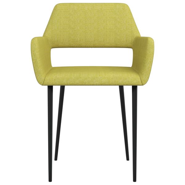 vidaXL Esszimmerst&uuml;hle 2 Stk. Gr&uuml;n Stoff