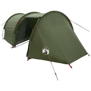 vidaXL Tunnelzelt Olive Gr&uuml;n 410 x 175 x 105 cm Polyester und Stahl