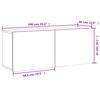 vidaXL TV-Wandschrank Betongrau 100x30x41 cm