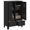 vidaXL Kleiderschrank Metall Industrie-Stil 67 x 35 x 107 cm Schwarz