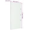 vidaXL Seitenwand f&uuml;r Vordach Transparent 50x100 cm Hartglas