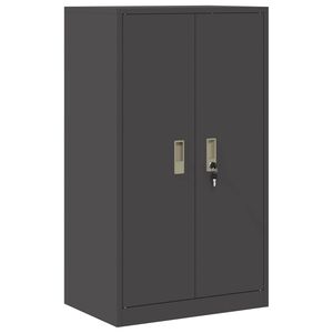 vidaXL Aufbewahrungsschrank Schwarz 60 x 40 x 105 cm Stahl