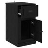 vidaXL Seitenschrank Schwarz Eichen-Optik 40 x 50 x 75 cm