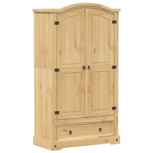vidaXL Kleiderschrank Corona 102x52x186 cm Massivholz Kiefer