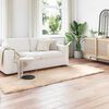 vidaXL Kunstschaffell Teppich Tafalla Beige 80 x 250 cm Polyester