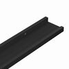 vidaXL Wandregale 4 Stk. Schwarz 60x9x3 cm