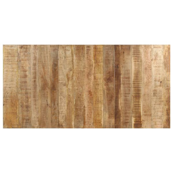vidaXL Esstisch 200x100x76 cm Raues Mangoholz