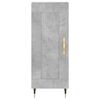 vidaXL Highboard Betongrau 34,5x34x180 cm Holzwerkstoff