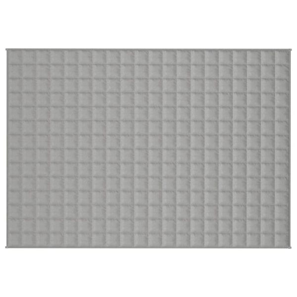 vidaXL Gewichtsdecke Grau 137x200 cm 6 kg Stoff