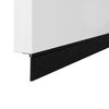vidaXL Aufsteck T&uuml;rb&uuml;rstendichtungen 2 pcs Schwarz 100 cm