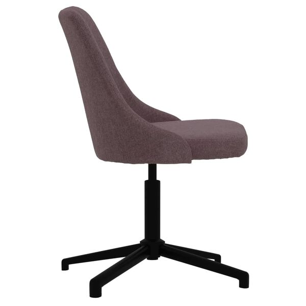 vidaXL Esszimmerst&uuml;hle 4 Stk. Drehbar Braun Stoff