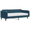 vidaXL Tagesbett mit Matratze Blau 100x200 cm Samt