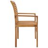 vidaXL Gartenbank mit Hellblauer Auflage 112 cm Massivholz Teak