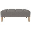 vidaXL Schlafsofa 2-Sitzer mit Hocker Hellgrau Stoff
