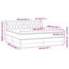 vidaXL Boxspringbett mit Matratze Schwarz 160x200 cm Stoff