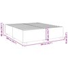 vidaXL Bettgestell Blau 200x200 cm Samt