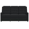 vidaXL 3-Sitzer Massagesessel Schwarz Stoff