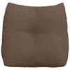 vidaXL R&uuml;cken Kissen Braun 45 x 24 x 50 cm Stoff