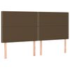 vidaXL Boxspringbett mit Matratze Dunkelbraun 200x200 cm Stoff