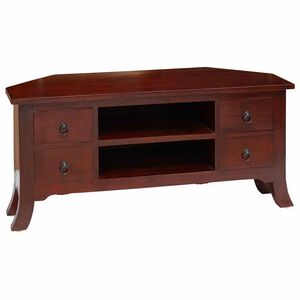 vidaXL TV-Schr&auml;nk Braun 100 x 40,5 x 46 cm Massives Mahagoni Holz