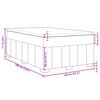 vidaXL Boxspringbett mit Matratze Dunkelgrau 120x190 cm Stoff