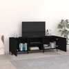 vidaXL TV-Schrank Schwarz 150x30x50 cm Holzwerkstoff