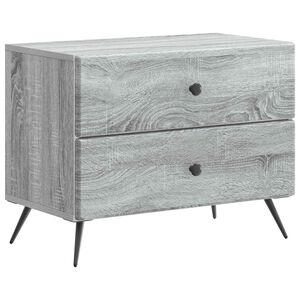 vidaXL Nachttisch Graues Sonoma 62 x 34,5 x 47,5 cm Holzwerkstoff