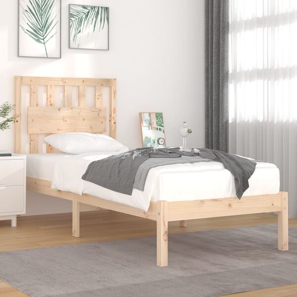 vidaXL Massivholzbett Kiefer 90x190 cm