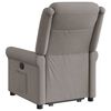 vidaXL Relaxsessel mit Aufstehhilfe Elektrisch Taupe Stoff