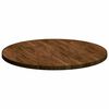 vidaXL Tischplatte Dunkelbraun &Oslash; 80 x 2,5 cm Massivholz Eiche