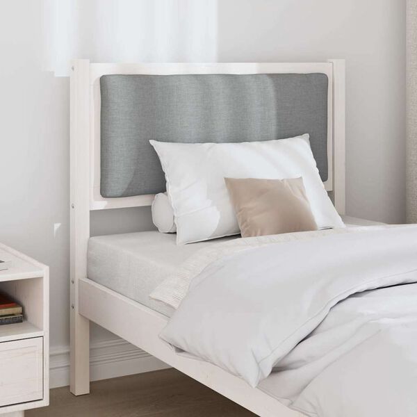 vidaXL Kopfteil Sonstiges Wei&szlig; 80 cm Massivholz Kiefer