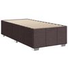 vidaXL Bettgestell ohne Matratze Dunkelbraun 90x190 cm Stoff