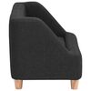 vidaXL Hundesofa Schwarz 60x37x39 cm Leinen