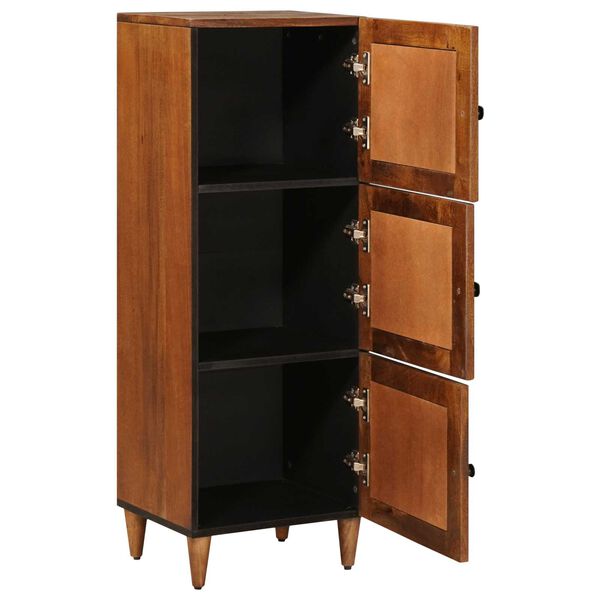 vidaXL Highboard mit T&uuml;r Walnuss 40 x 33 x 110 cm Massivholz Mango