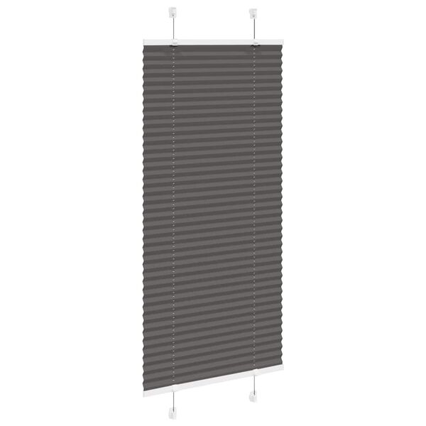 vidaXL Plissee Schwarz 60x150 cm Stoffbreite 59,4 cm Polyester