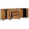 vidaXL Sideboard 3 pcs Braun 60 x 33 x 75 cm Massivholz Akazie