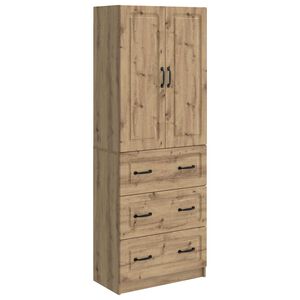 vidaXL Schrankset 2 stk. 66 x 34,5 x 87 cm Holzwerkstoff Artisan-Eiche