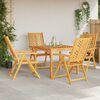 vidaXL Garten Essgruppe 5 pcs Braun Massivholz Akazie
