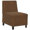 vidaXL Modulares Sofa ohne Armlehnen Dunkelgrau 55 cm Wildlederimitat