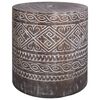 vidaXL Sonnenschirmst&auml;nder 23 kg Wei&szlig; gewaschen Massivholz Zylindrisch