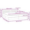 vidaXL Boxspringbett mit Matratzen Rosa 180x210 cm Samt