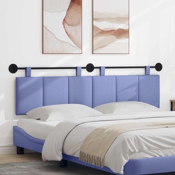 vidaXL H&auml;ngevorderseite Wandmontiert Jeans blau 170 x 55 x 5 cm Stoff