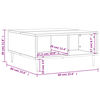 vidaXL Couchtisch Wei&szlig; 60x60x30 cm Holzwerkstoff